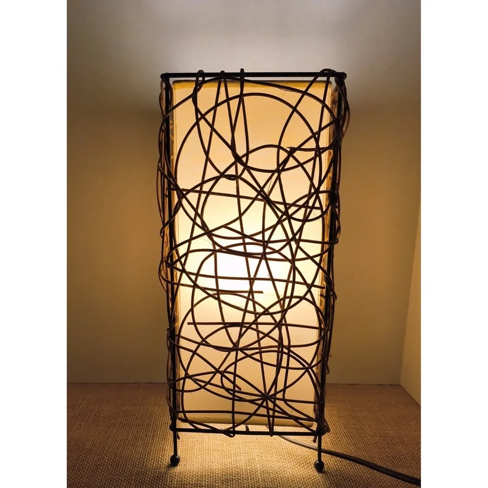 Wicker Rattan Wrapped Vine Style 14